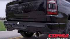 CORSA Performance - Corsa 2019 Ram 1500 5.7L Crew Cab w/ 57in or 76in Bed Cat-Back Dual Rr Exit 5in Satin Polished Tips - Demon Performance