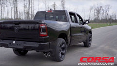 CORSA Performance - Corsa 2019 Ram 1500 5.7L Crew Cab w/57in or 76in Bed Cat-Back Single Side Exit 4in Polished Dual Tip - Demon Performance
