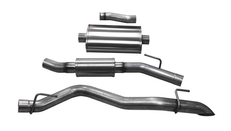 CORSA Performance - Corsa 2020 Jeep Gladiator JT 3.0in Cat-Back Touring Single Side Exit w/ Turn Down Tip - Demon Performance