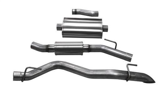 CORSA Performance - Corsa 2020 Jeep Gladiator JT 3.0in Cat-Back Touring Single Side Exit w/ Turn Down Tip - Demon Performance
