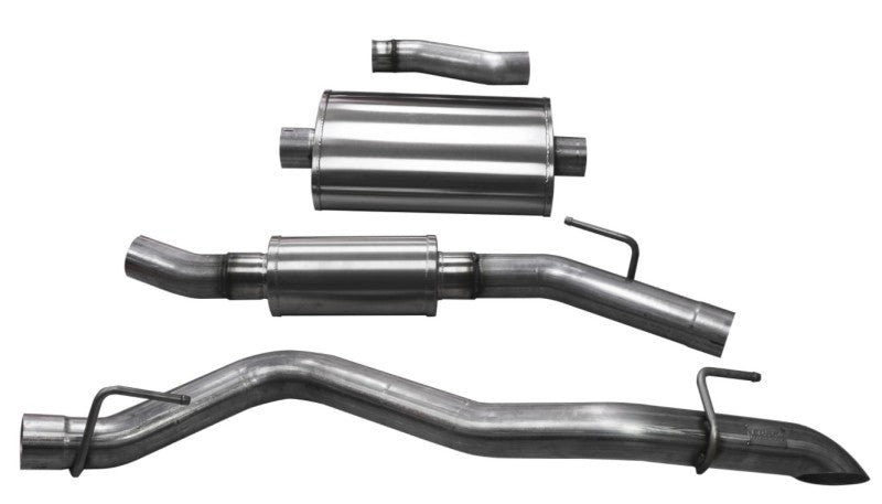 CORSA Performance - Corsa 2020 Jeep Gladiator JT 3.0in Cat-Back Touring Single Side Exit w/ Turn Down Tip - Demon Performance