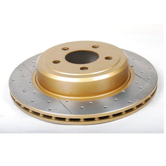 DBA - DBA 05-09 Chrysler 300 C Rear Gold Cross Drilled & Slotted KP Street Series Rotor - Demon Performance