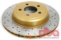 DBA - DBA 08-09 Charger / Magnum / Challenger w/o Brembo Brakes Rear Drilled & Slotted 4000 Series Rotor - Demon Performance