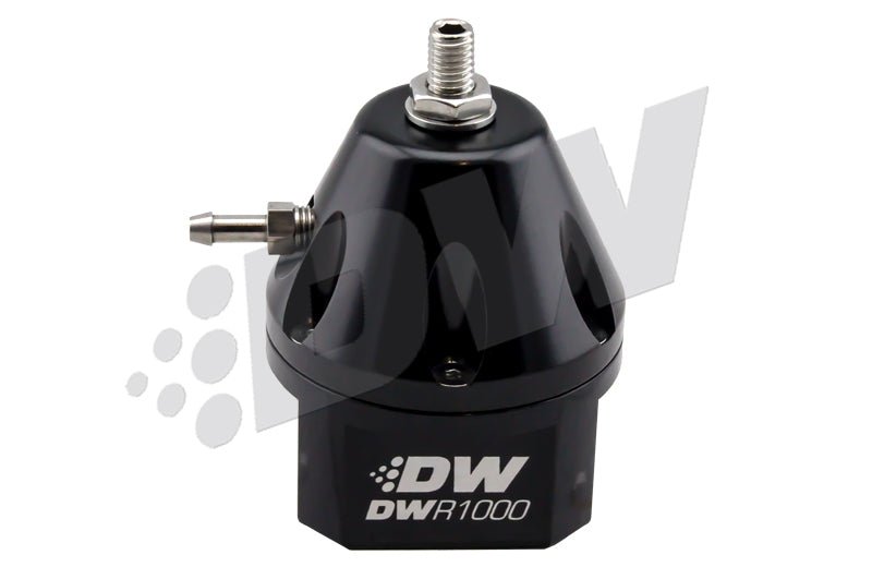 DeatschWerks - DeatschWerks DWR1000 Adjustable Fuel Pressure Regulator - Black - Demon Performance