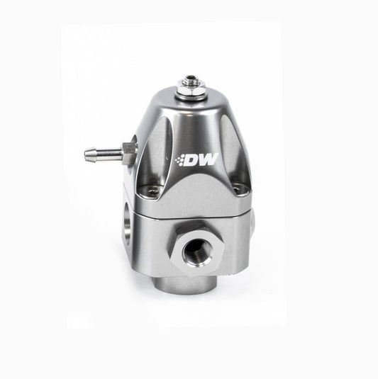 DeatschWerks - DeatschWerks DWR1000c Adjustable Fuel Pressure Regulator Dual 6AN Inlet and 6AN Outlet - Titanium - Demon Performance