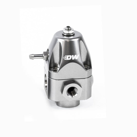 DeatschWerks - DeatschWerks DWR1000c Adjustable Fuel Pressure Regulator Dual 6AN Inlet and 6AN Outlet - Titanium - Demon Performance