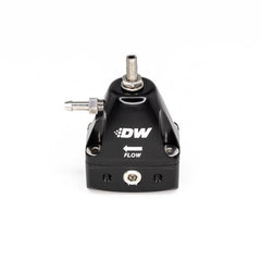 DeatschWerks - DeatschWerks DWR1000iL In-Line Adjustable Fuel Pressure Regulator - Black - Demon Performance