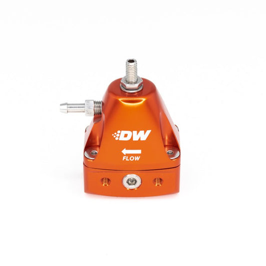 DeatschWerks - DeatschWerks DWR1000iL In-Line Adjustable Fuel Pressure Regulator - Orange - Demon Performance