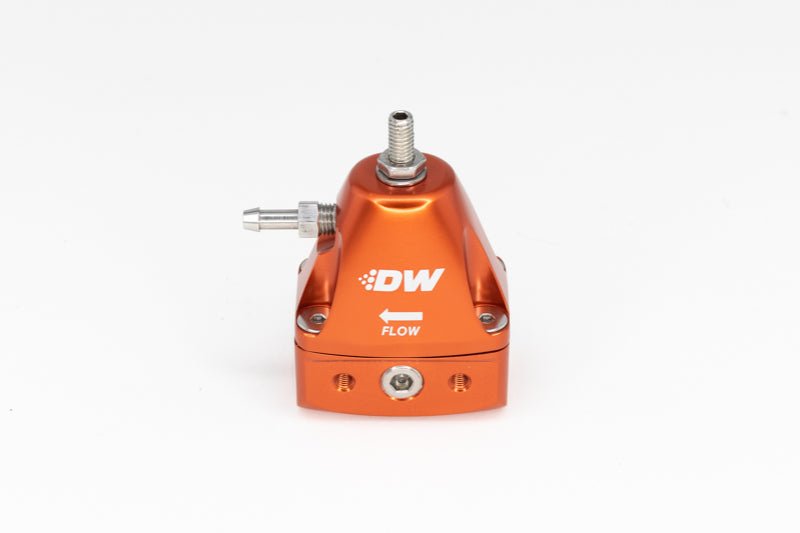DeatschWerks - DeatschWerks DWR1000iL In-Line Adjustable Fuel Pressure Regulator - Orange - Demon Performance