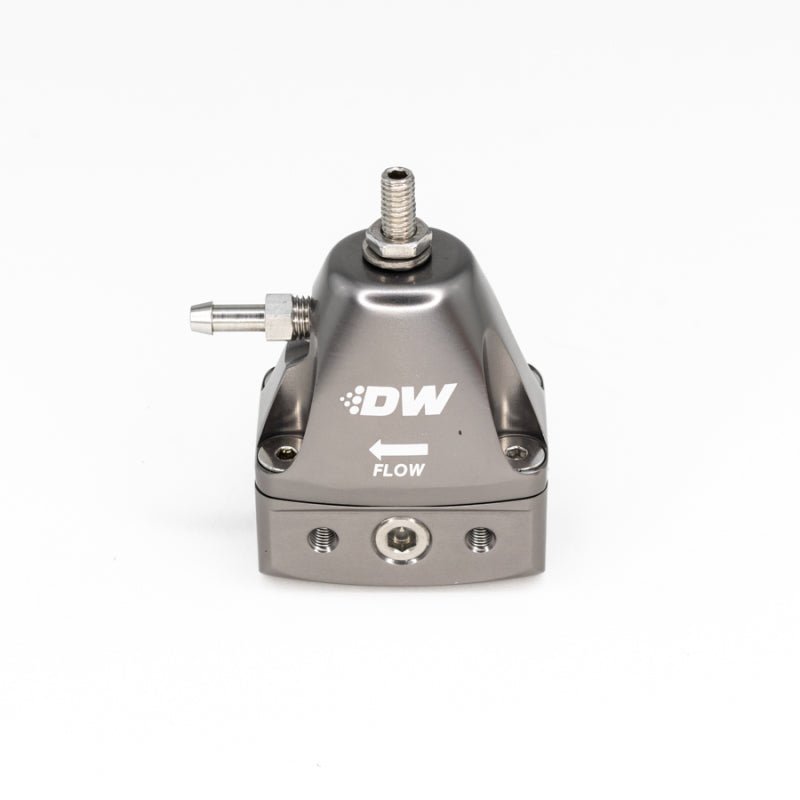 DeatschWerks - DeatschWerks DWR1000iL In-Line Adjustable Fuel Pressure Regulator - Titanium - Demon Performance