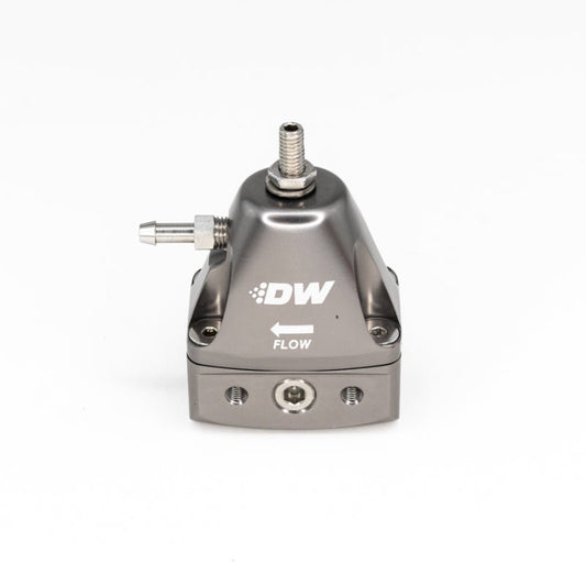 DeatschWerks - DeatschWerks DWR1000iL In-Line Adjustable Fuel Pressure Regulator - Titanium - Demon Performance
