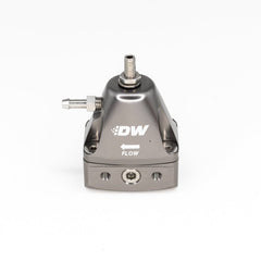 DeatschWerks - DeatschWerks DWR1000iL In-Line Adjustable Fuel Pressure Regulator - Titanium - Demon Performance
