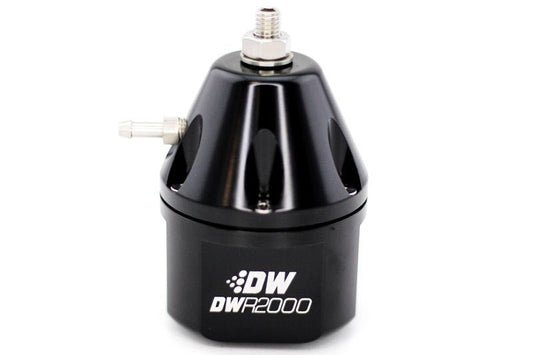 DeatschWerks - DeatschWerks DWR2000 Adjustable Fuel Pressure Regulator - Black - Demon Performance