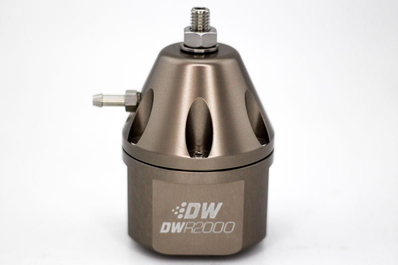 DeatschWerks - DeatschWerks DWR2000 Adjustable Fuel Pressure Regulator - Titanium - Demon Performance