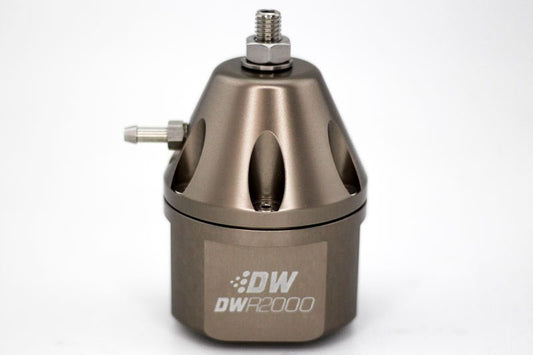 DeatschWerks - DeatschWerks DWR2000 Adjustable Fuel Pressure Regulator - Titanium - Demon Performance