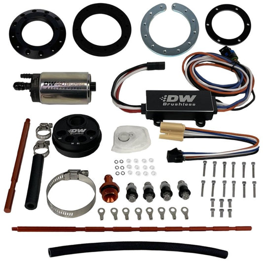 DeatschWerks - DeatschWerks Universal In-Tank Pump Mount w/ DW440 Brushless 415lph Fuel Pump & Controller - Demon Performance