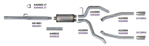 Diamond Eye Performance - Diamond Eye KIT 3in CB DUAL SS: DODGE 1500 2009-12 HEMI - Demon Performance