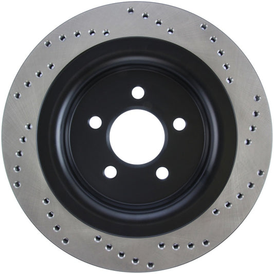 StopTech Cross Drilled Sport Brake Rotor - 2015 Ford Mustang - Rear Right