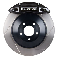 StopTech 09-13 Dodge Challenger Rear BBK w/ Black ST-40 Calipers Slotted Rotors