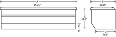 Lund 97-10 Dodge Dakota Std. Cab (8ft. Bed Chest) Challenger Tool Box - Brite