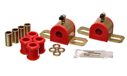 Energy Suspension - Energy Suspension 08-10 Chrysler 300C RWD / 07-10 Charger RWD Red 17.5mm Rear Sway Bar Bushing Set - Demon Performance