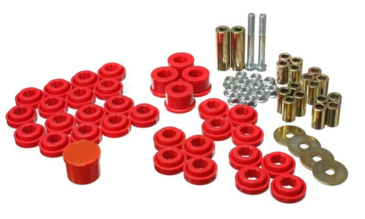 Energy Suspension - Energy Suspension Chrysler/Dodge Red Rear End Control Arm Bushing Set - Demon Performance