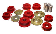 Energy Suspension - Energy Suspension Dodge 08-10 Challenger/ 07-10 Charger/05-08 Magnum RWD Red Rear Subframe Bushings - Demon Performance