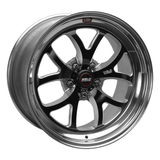 Weld S76 18x9 / 5x4.5 BP / 5.6in. BS Black Wheel (High Pad) - Non-Beadlock