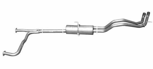 Gibson 04-10 Nissan Titan LE 5.6L 2.5in Cat-Back Dual Sport Exhaust - Stainless