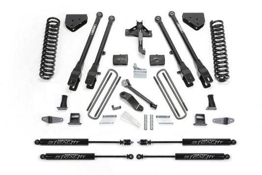 Fabtech - Fabtech 08-10 Ford F450/550 4WD 6in 4Link Sys w/Coils & Stealth - Demon Performance
