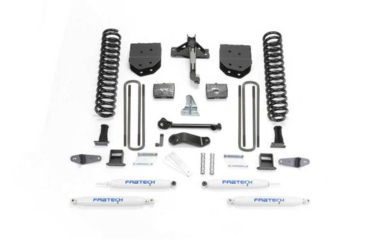 Fabtech - Fabtech 08-10 Ford F450/550 4WD 6in Basic Sys w/Perf Shks - Demon Performance