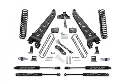 Fabtech - Fabtech 08-10Ford F450/550 4WD 6in Rad Arm Sys w/Coils & Stealth - Demon Performance