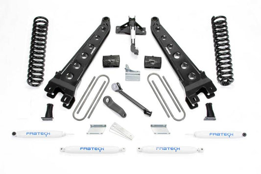 Fabtech - Fabtech 11-13 Ford F450/550 4WD 10 Lug 6in Rad Arm Sys w/Coils & Perf Shks - Demon Performance