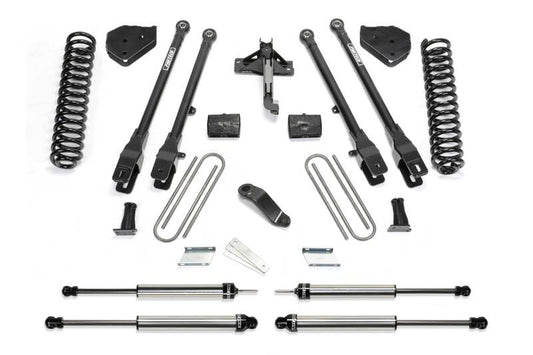 Fabtech - Fabtech 17 Ford F450/F550 4WD Diesel 6in 4Link Sys w/Coils & Dl Shks - Demon Performance