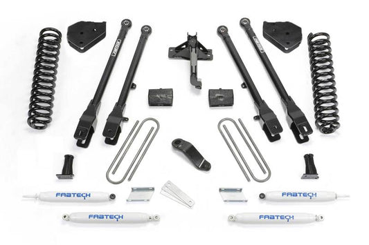 Fabtech - Fabtech 17 Ford F450/F550 4WD Diesel 6in 4Link Sys w/Coils & Perf Shks - Demon Performance