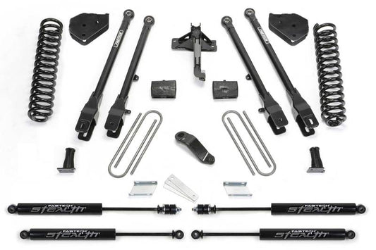 Fabtech - Fabtech 17 Ford F450/F550 4WD Diesel 6in 4Link Sys w/Coils & Stealth - Demon Performance