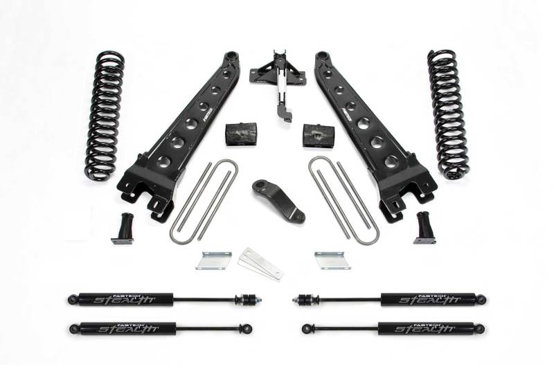 Fabtech - Fabtech 2018 Ford F450/F550 4WD Diesel 6in Rad Arm Sys w/Coils & Stealth - Demon Performance