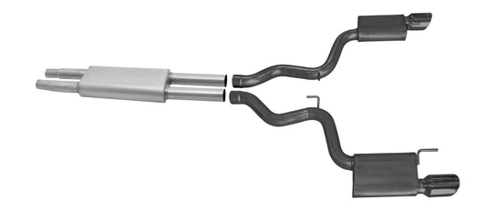 Gibson 15-17 Ford Mustang V6 3.7L 3in Cat-Back Dual Exhaust - Black Elite (Ceramic)