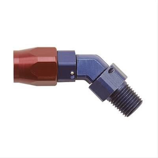 Fragola - Fragola -10AN x 45 Degree Hose End x 3/8 NPT - Black - Demon Performance