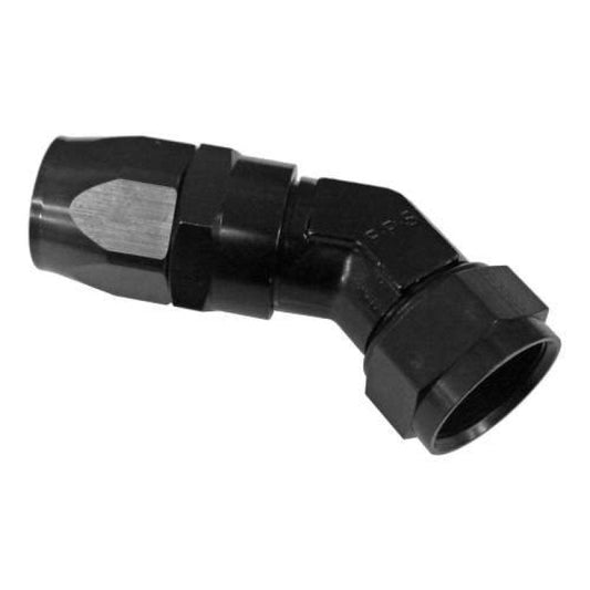 Fragola - Fragola -10AN x 45 Degree Low Profile Forged Hose End - Black - Demon Performance