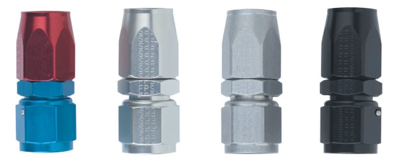 Fragola - Fragola -16AN Straight Banjo Hose End - Black - Demon Performance