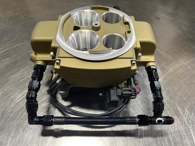 Fragola - Fragola 6AN Holly Sniper Q-Jet EFI Feed Line - Black Hose - Demon Performance