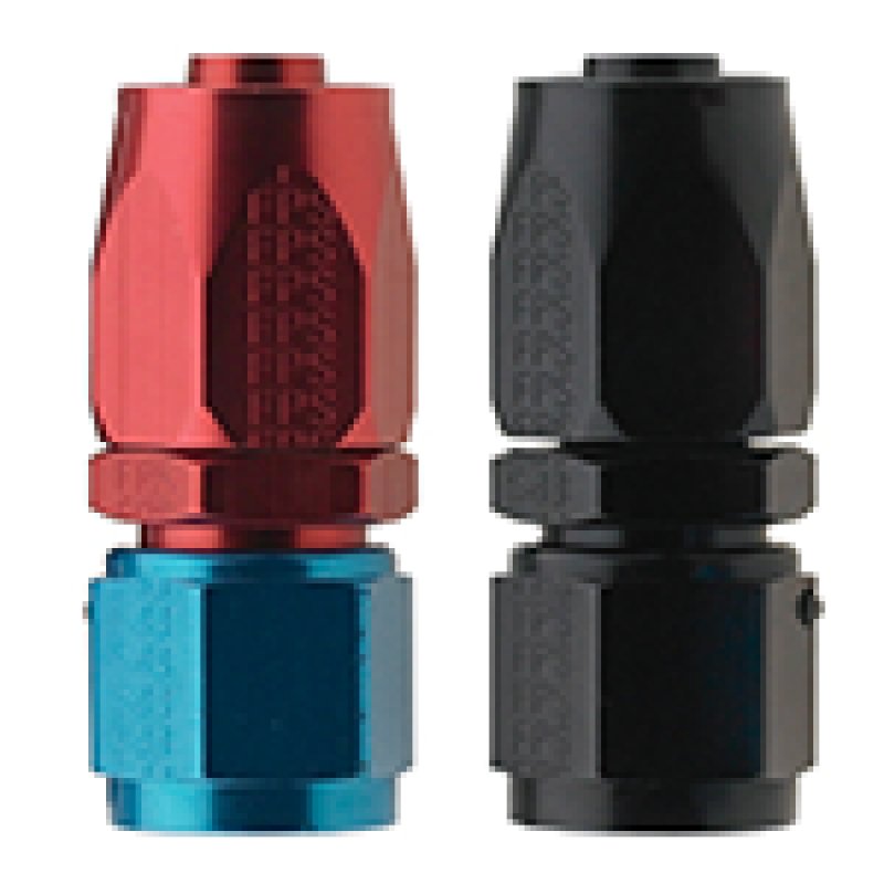 Fragola - Fragola -6AN Straight Pro-Flow Hose End - Black - Demon Performance