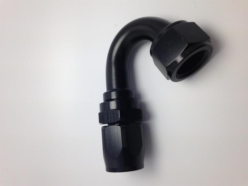 Fragola - Fragola -6AN x 150 Degree Pro-Flow Hose End - Black - Demon Performance