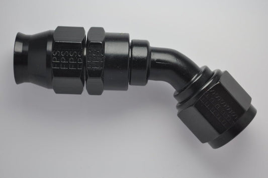 Fragola - Fragola -8AN Real Street x 45 Degree Hose End Black For PTFE Hose - Demon Performance