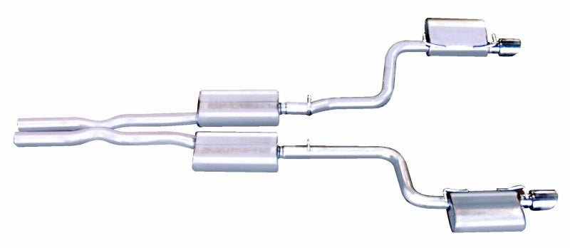 Gibson - Gibson 05-10 Chrysler 300 C SRT8 6.1L 2.5in Cat-Back Dual Exhaust - Stainless - Demon Performance