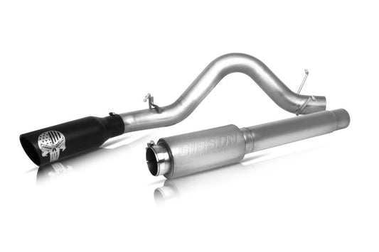 Gibson - Gibson 09-13 Ram 1500 ST 4.7/5.7L 4in Patriot Skull Series Cat-Back Single Exhaust - Stainless - Demon Performance