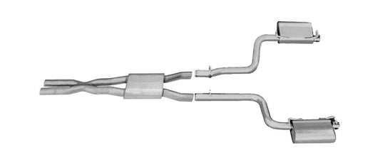 Gibson - Gibson 11-15 Dodge Challenger SXT 3.6L 2.5in Cat-Back Dual Exhaust - Stainless - Demon Performance