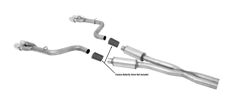 Gibson - Gibson 15-19 Dodge Challenger SRT Hellcat 6.2L 3in Cat-Back Dual Exhaust - Stainless - Demon Performance