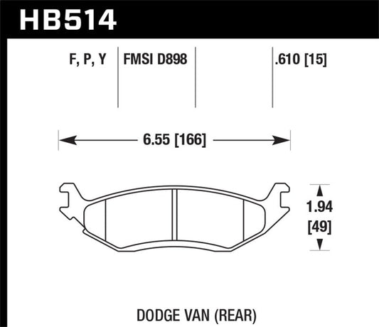 Hawk Performance - Hawk HPS Street Brake Pads - Demon Performance